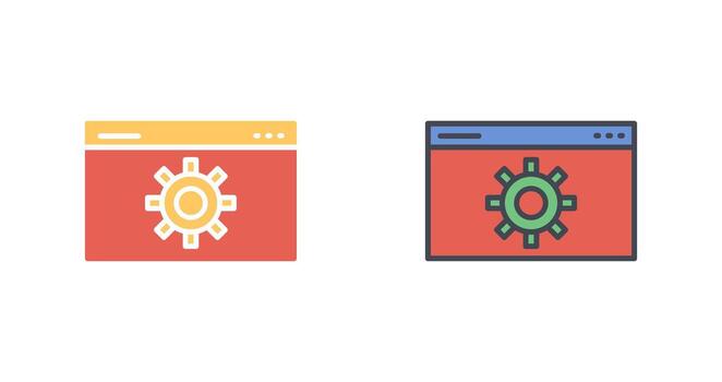 diseño de icono de optimización web vector