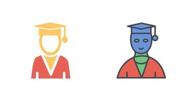 Male Graduate Icon Design vector