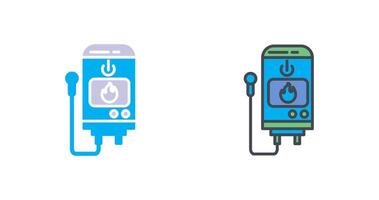 Tankless Water Heater Icon Design vector