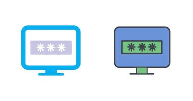System Password Icon Design vector