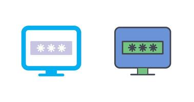 System Password Icon Design vector