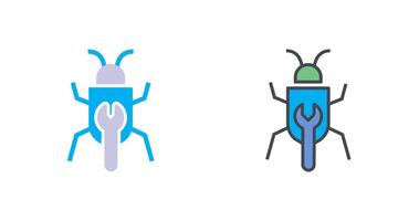 Bug Fixing Icon Design vector