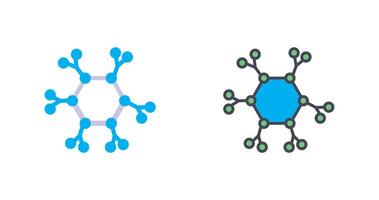 Molecule Icon Design vector