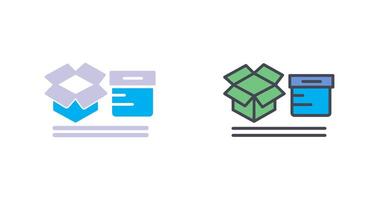 Boxes Icon Design vector