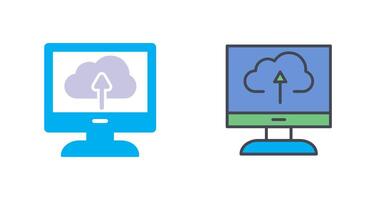 Cloud Backup Icon Design vector