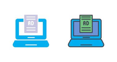 Internet Ads Icon Design vector