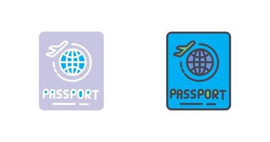 diseño de icono de pasaporte vector