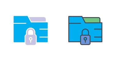Secure Folder Icon Design vector
