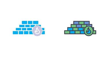 Firewall Icon Design vector
