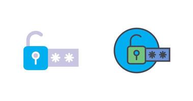 Passcode Lock Icon Design vector