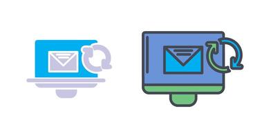 Refresh Mail Icon Design vector