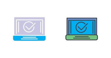 marca de verificación icono diseño vector