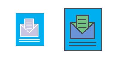 Mail Open Icon Design vector