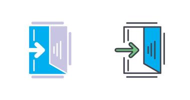 Exit Sign Icon Design vector