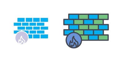 Firewall Icon Design vector