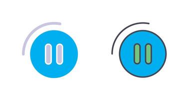 Pause Button Icon Design vector