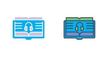 audio libro icono diseño vector