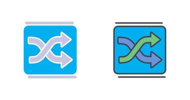 Shuffle Icon Design vector