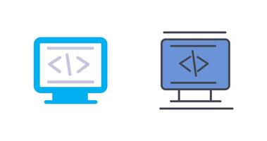 Coding Icon Design vector