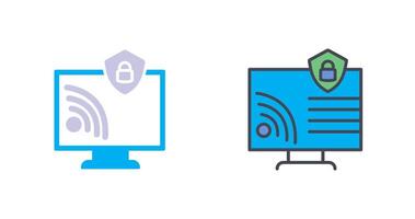 Wifi Security Icon Design vector