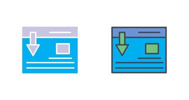 Landing Page Icon Design vector