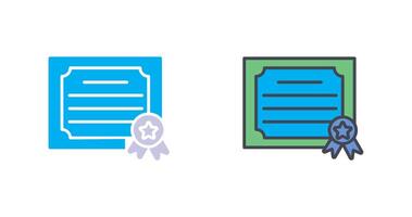 Certificate Icon Design vector