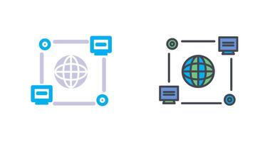 Computer Connection Icon Design vector