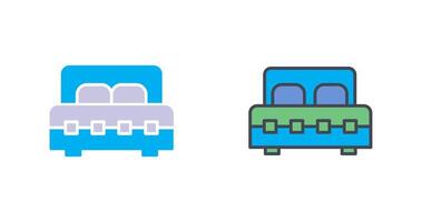 Double Bed I Icon Design vector