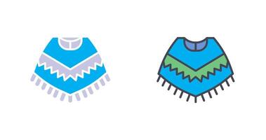 Poncho Icon Design vector