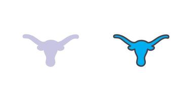 Bull Horns Icon Design vector