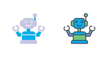 Industrial Robot III Icon Design vector