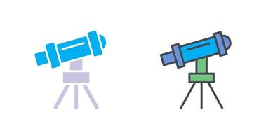 Telescope on Stand Icon Design vector