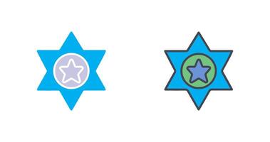 Sheriff Icon Design vector
