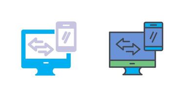 Data Synchronization Icon Design vector