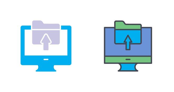 Upload Icon Design vector