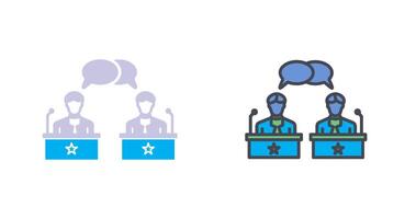 Debate Icon Design vector