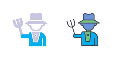 Farmer Icon Design vector