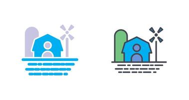 Farm House Icon Design vector