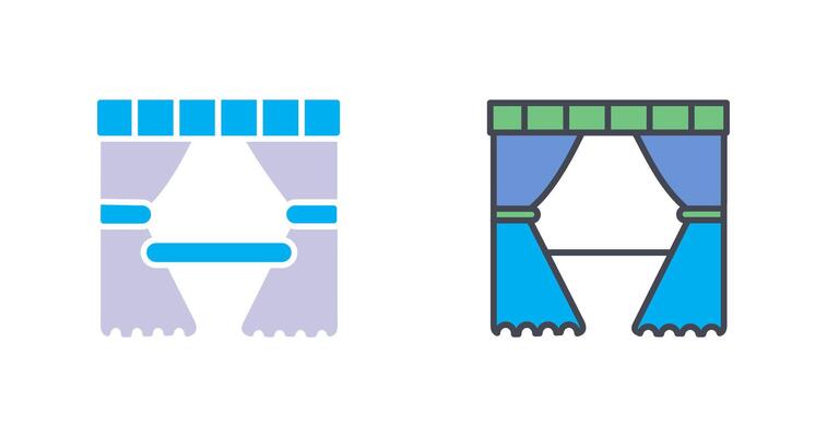 Curtain Icon Design