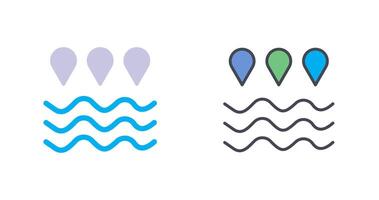diseño de icono de agua vector