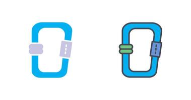 Carabiner Icon Design vector