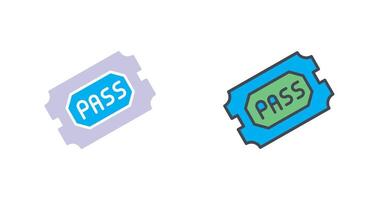 Passes Icon Design vector