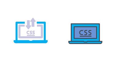 CSS Laptop Icon Design vector