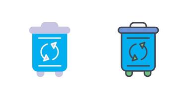 Recycle Bin Icon Design vector