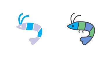 Shrimp Icon Design vector