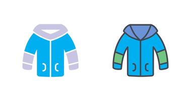 Winter Jacket Icon Design vector