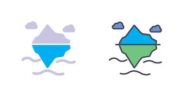 diseño de icono de iceberg vector