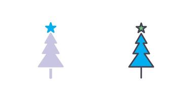 Christmas Tree Icon Design vector