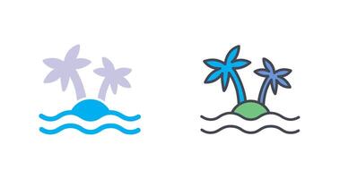 Island Icon Design vector
