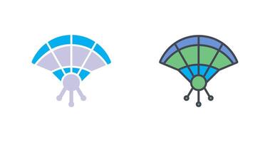 Hand Fan Icon Design vector